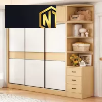 TỦ QUẦN ÁO GỖ MDF PHỦ MELAMINE MẪU 32
